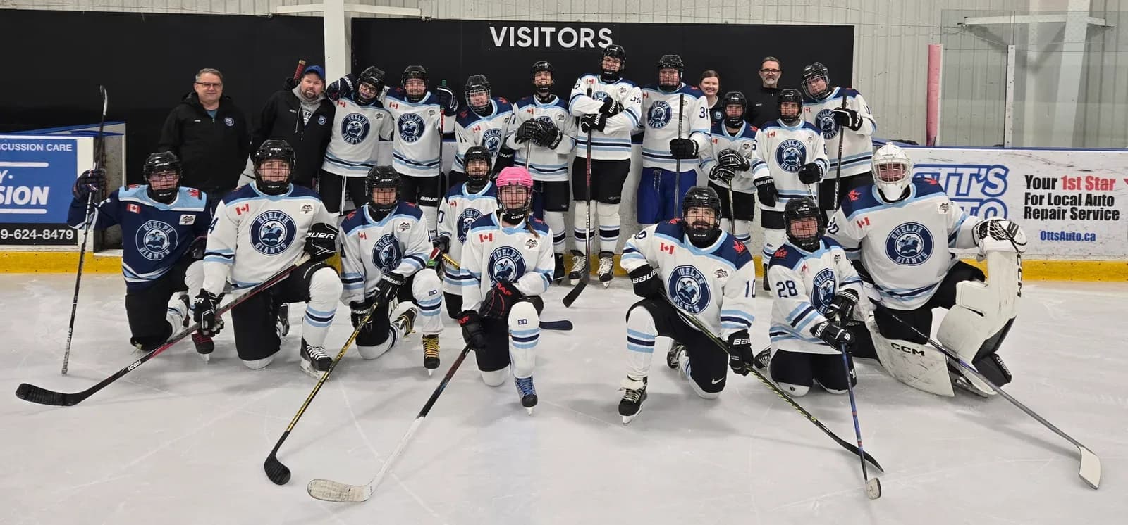 Guelph Giants Intermediate team photo, 2025–2026 season